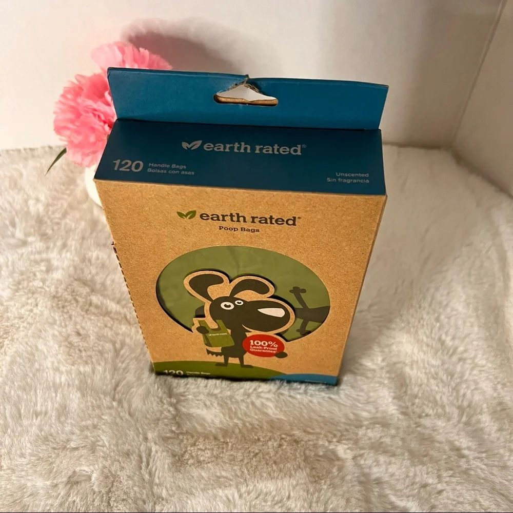Earth Rated Poop Bags 120 Bags Unscented